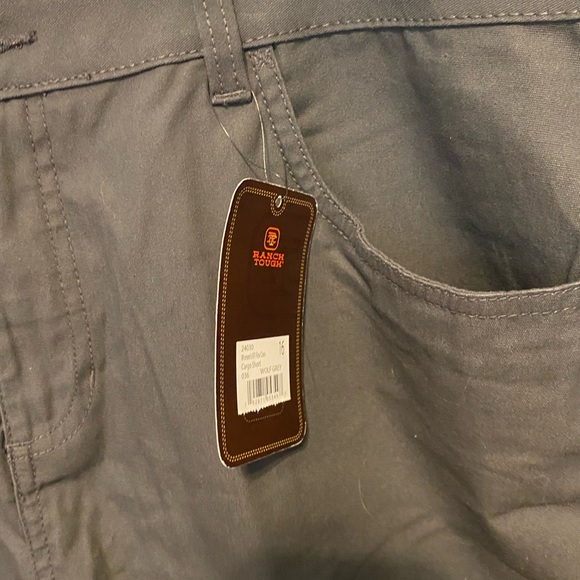 Ranch Tough Womens 16 Shorts size RT Cargo FLEX Wolf Grey NWT - Picture 7 of 12